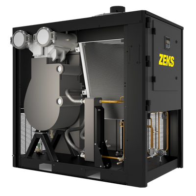 The inside view of a Zeks HeatSink refrigerated dryer