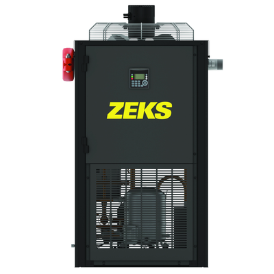 a black Zeks non-cycling refrigerated dryer front view