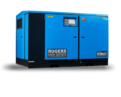 Rogers KNW Series Oil-Free Rotary Screw Air Compressor  0-24HP, 0-99PSIG, 100-124PSIG, 100-199HP, 100-199SCFM, 1100+SCFM, 125-149PSIG, 150-199PSIG, 200-299PSIG, 200-499HP, 200-499SCFM, 25-49HP, 50-99HP, 50-99SCFM, 500+HP, 500-799SCFM, 800-1099SCFM, a/c, air compressor, fixed, ind_aerospace, ind_automotive, ind_electronics, ind_food&bev, ind_glass&plastics, ind_manufacturing, ind_medical, ind_municipalities, ind_package, ind_petrochem, ind_power-gen, ind_water-treatment, ind_wood-products, knw-series, oil-fr