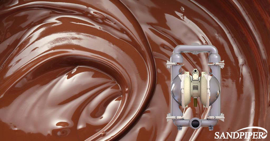 SANDPIPER Rogers Machinery AODD pumps for chocolate processing and abrasive applications 