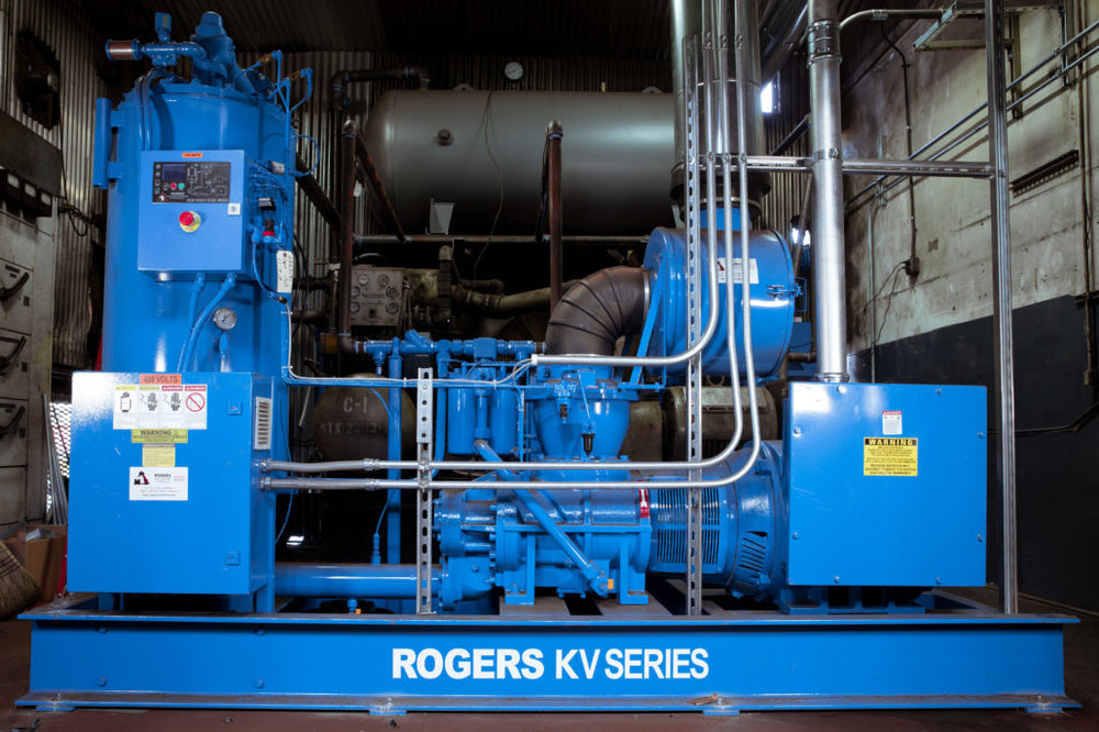 Rogers Machinery Company industrial air compressors, vacuum systems, pumps and blowers for the metal fabrication industry