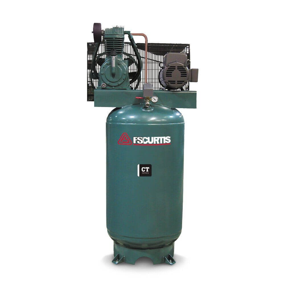 FS Curtis Air Compressor - CT Series CT-Series 0-19SCFM, 0-24HP, 150-199PSIG, 20-49SCFM, a/c, fixed, fs-curtis, reciprocating
