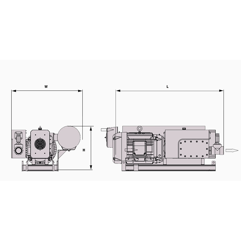 Drawing-of-a-Rogers-Machinery-Engineered-System-Solutions-Dry-Claw-Compressor